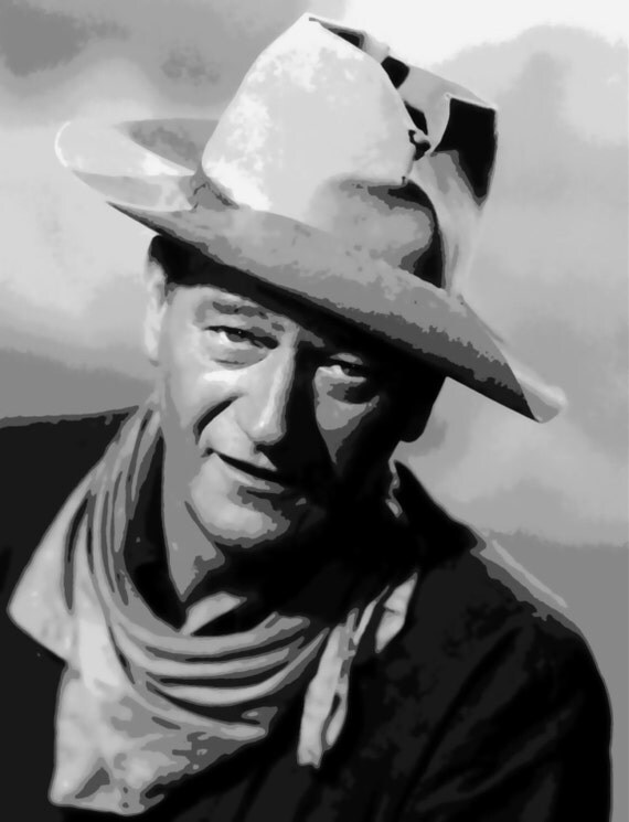 Wonderful John Wayne Pop Art Paint By Number Kit