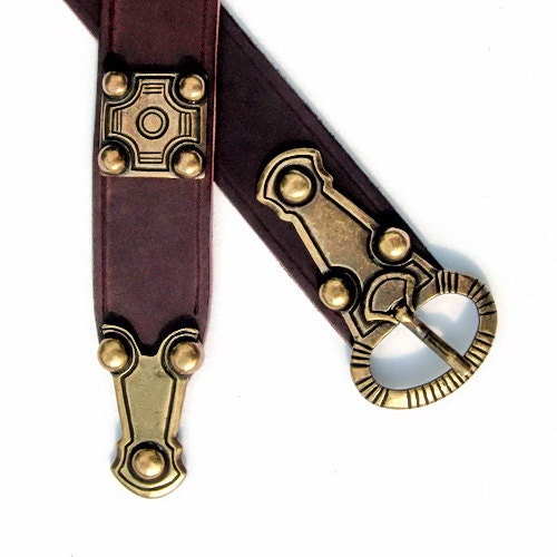 Merovingian alemannic leather belt 10 Ger-G 4:A ZN