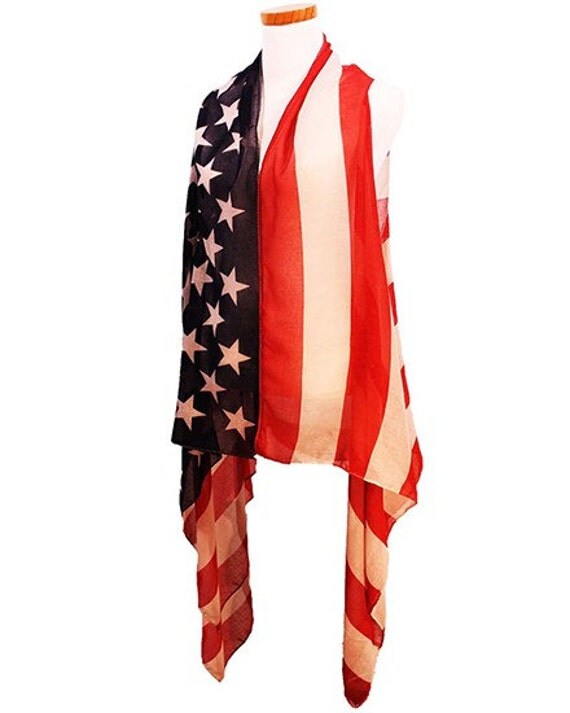 USA American Flag Beach Shawl by SwampBoatSwag on Etsy