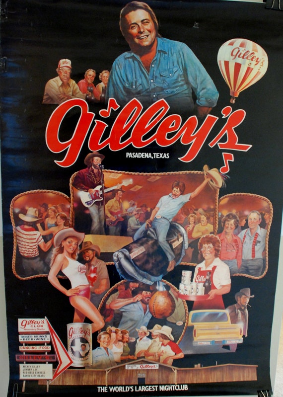 Gilley's Original Poster from 1980. by LakeGroup on Etsy