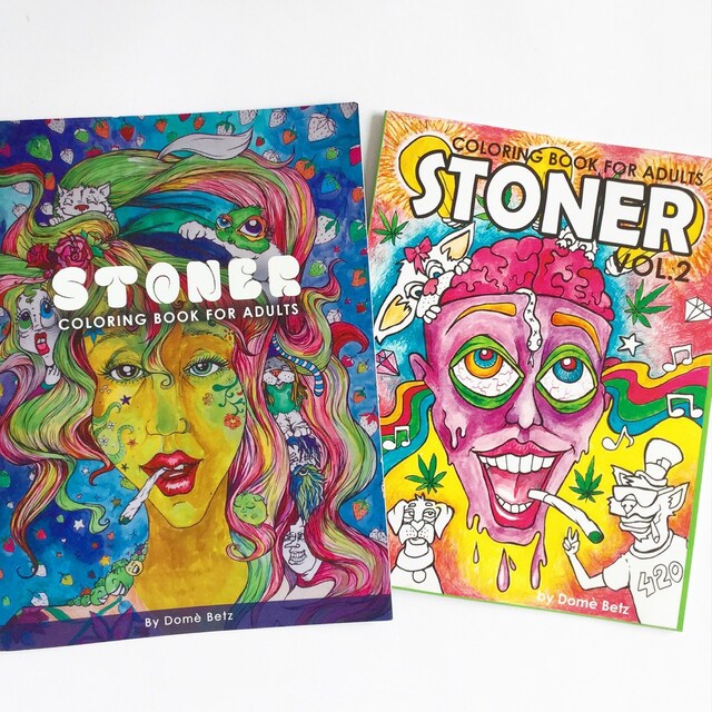 Stoner Coloring Books for Adults by dOmaniaPower on Etsy