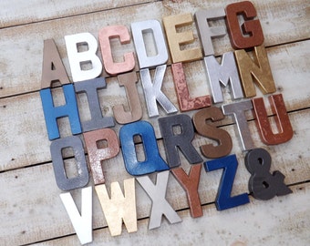 Faux Metal Letters~ 4 inch Letters~Metallic Letters~ A-Z