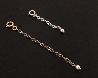 Add an Extender. Gold or Silver Necklace Extender. Add length to any Necklace. Sterling silver or 14k Goldfill