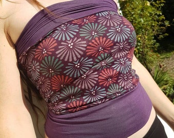 Retro Plum Boob Tube Yoga Festival Top
