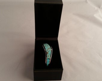 Sterling Silver Turquoise Inlay Bracelet