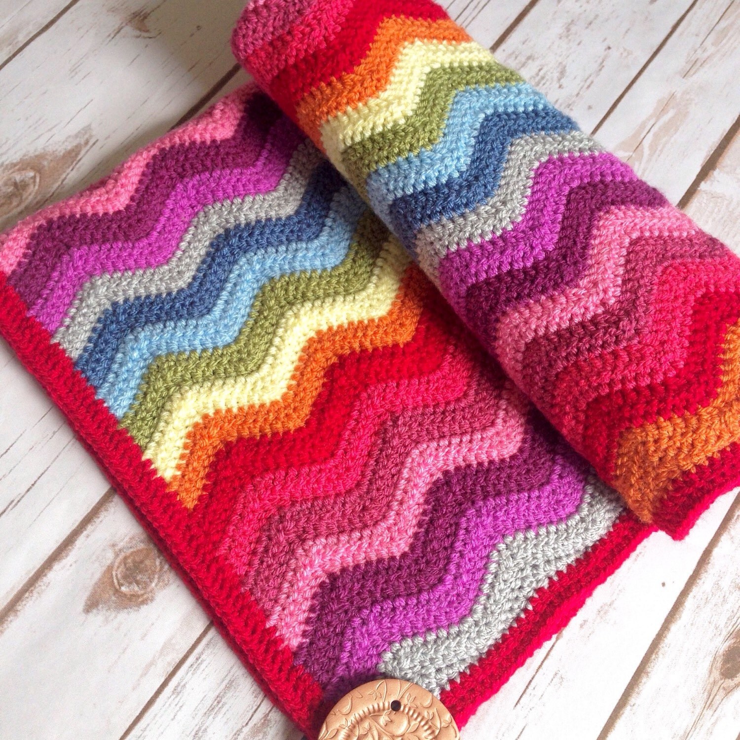 Rainbow baby blanket Rainbow blanket rainbow crochet