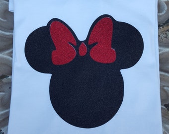 Items similar to Girls Personalized Minnie Mouse Feet Tee T Shirt ...