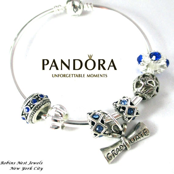Items similar to Authentic, Pandora Graduation Bracelet, Pandora Bangle