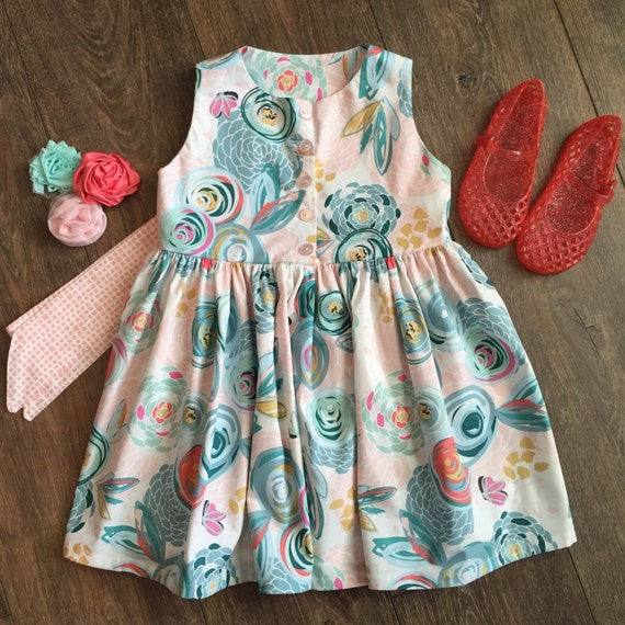 girls floral summer dress