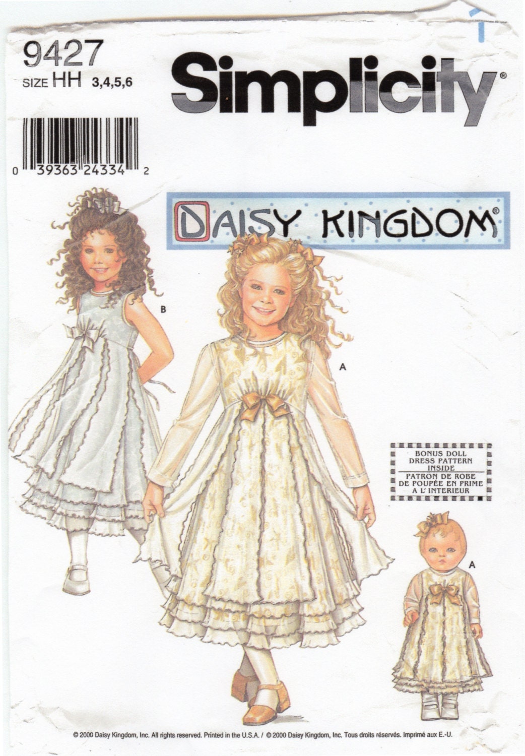 Daisy Kingdom Simplicity Girls Doll Dress Pattern Sizes | My XXX Hot Girl