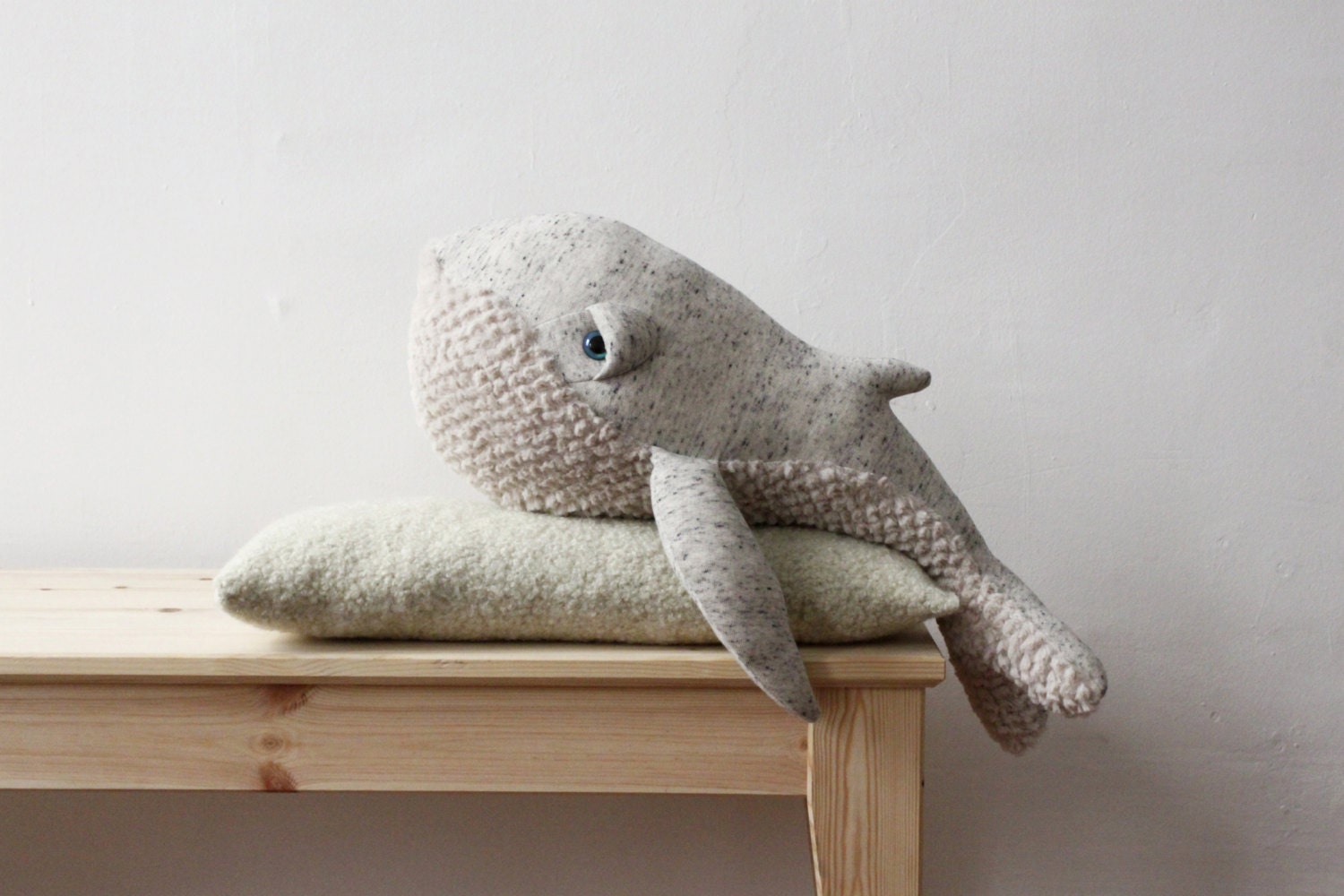 miniso whale stuffed toy