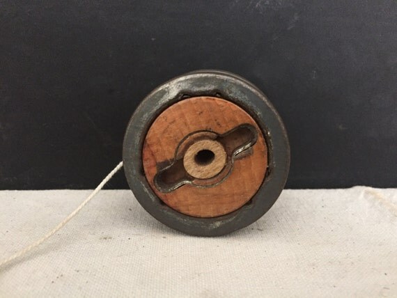 vintage wooden yoyo