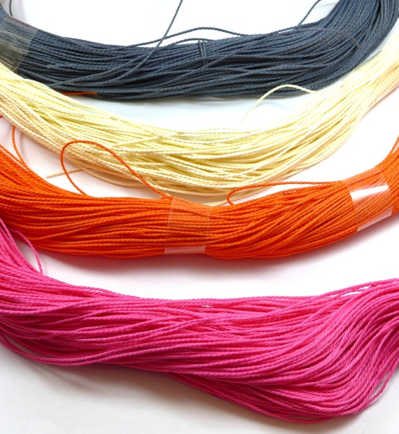 90 Meters Twisted Braided Waxed Nylon Cord Twisted String