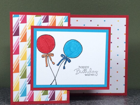 Items similar to Stampin' Up Handmade Birthday Card on Etsy