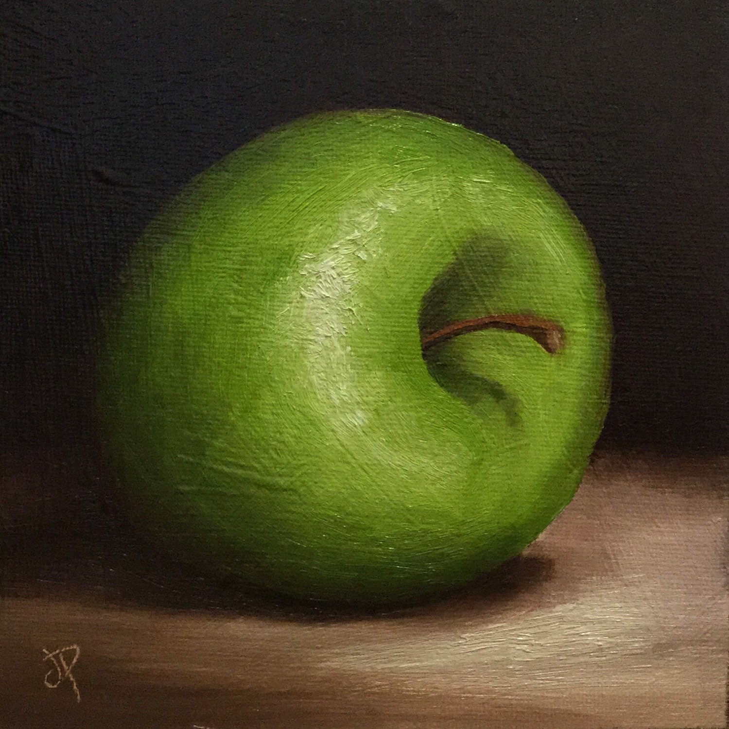 Green Apple Original Oil Painting Still Life By By JanePalmerArt   Il Fullxfull.1004023273 Aedt 