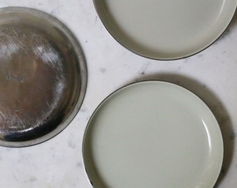 Cathrineholm enamel 5" grey plates