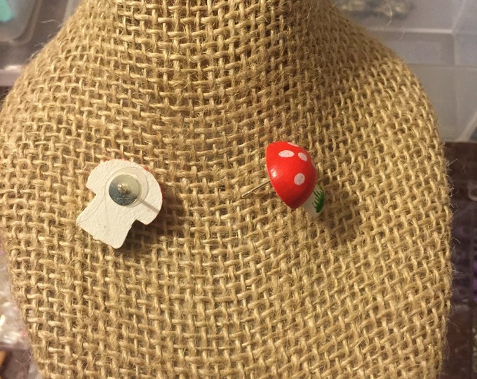 Mushroom earrings