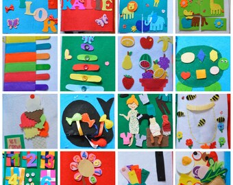 Quiet Book for children (1-4age) / learning busy book / creative baby / sensory book