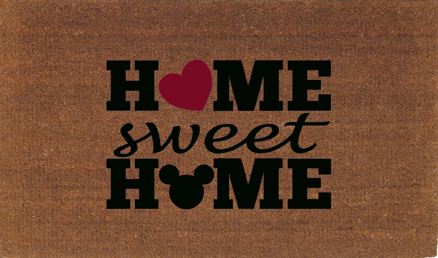 Mickey Mouse Home Sweet Home Disney Door Mat by FranklinandFigg