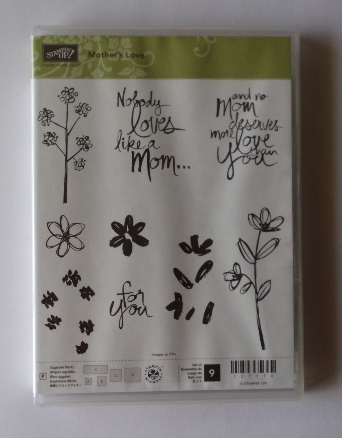 Mothers Day Flower Stamp Set Stampin Up Mothers