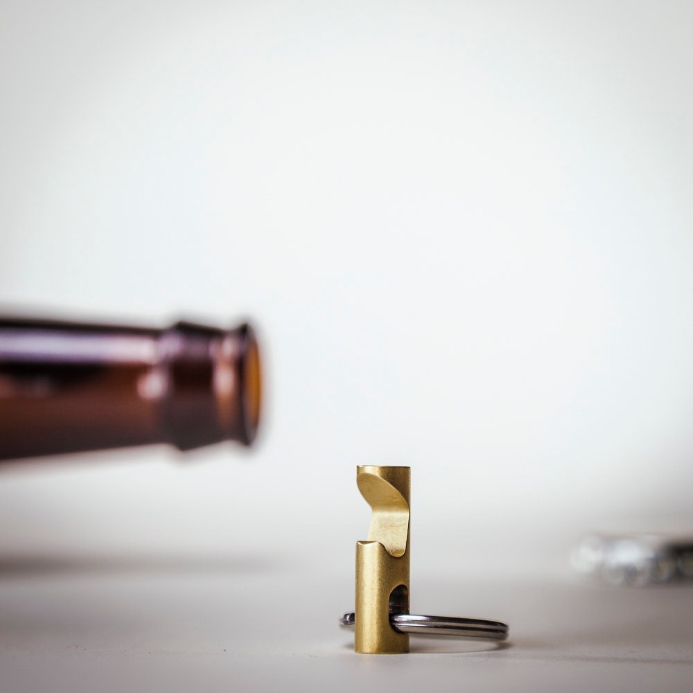 Keychain Bottle Opener EDC Tool CNC Brass Keychain Tool