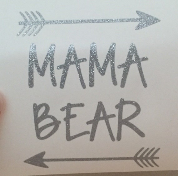 Items similar to Mama Bear with Arrows Decal on Etsy
