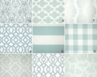 Snowy blue curtains | Etsy