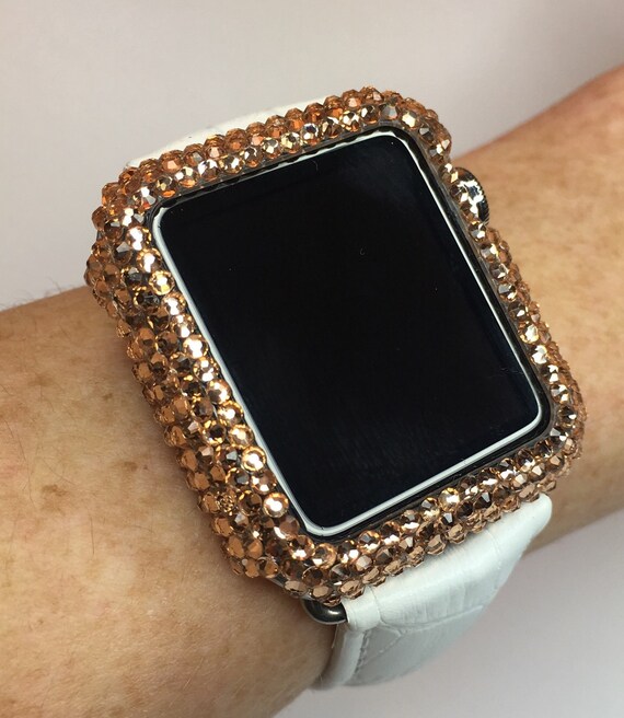 swarovski crystal apple watch case