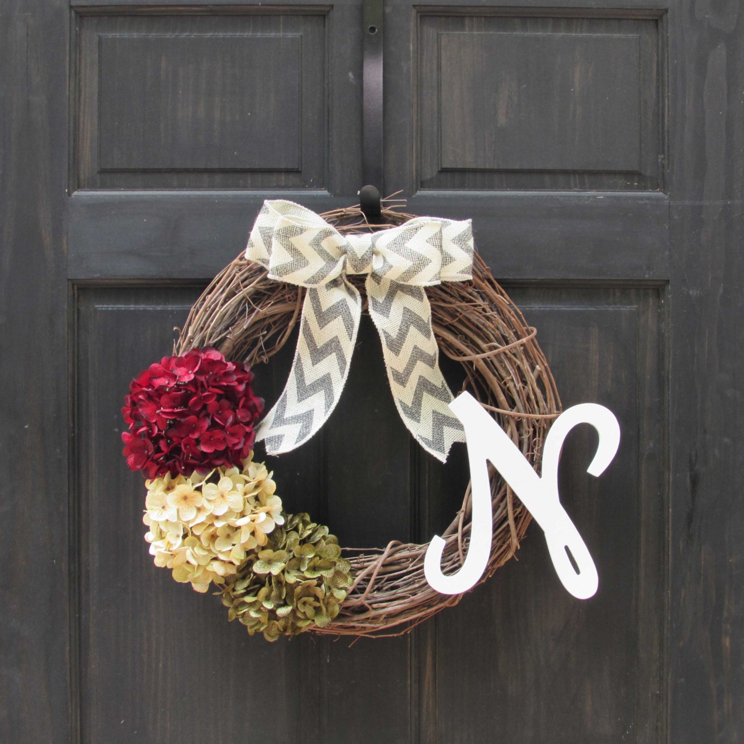 Monogram Christmas Wreath 