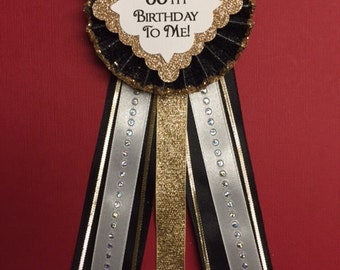 Happy 60th Birthday To Me..60th Birthday..Birthday Corsage..Birthday Party Decor..Free Customization