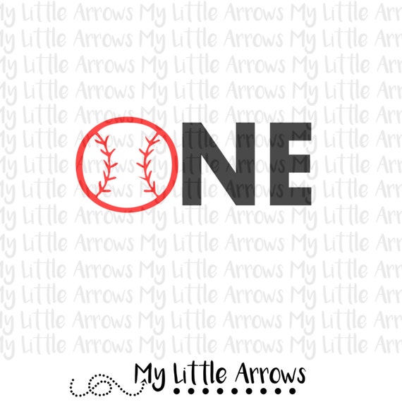 Download One baseball birthday party SVG DXF EPS png Files for