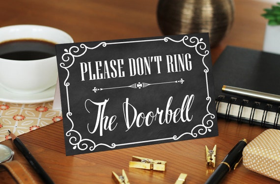 Please Do Not Ring Doorbell Sign Do Not Ring Doorbell Front please-do-not-ring-doorbell-sign-do-not-ring-doorbell-front