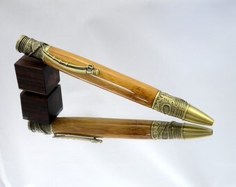Bamboo Fly Fishing Pen - Handmade Wood Pen - Bamboo Fishing Pen - Fly Fishing Gift Fly Reel Fly Rod - Dad Fishing Gift Husband Father Gifts