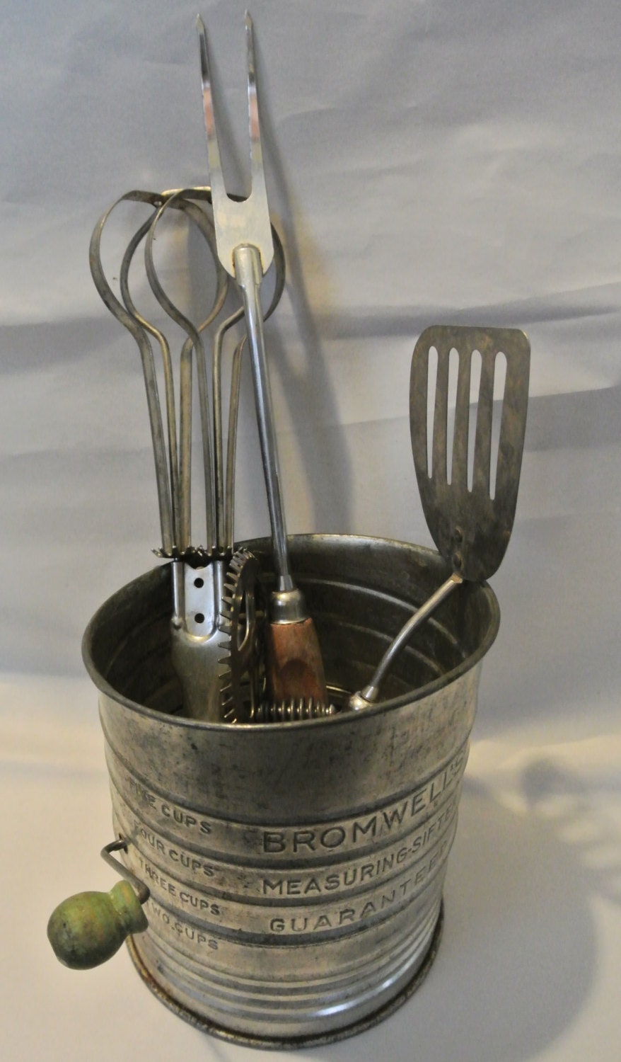 Vintage Wood Handle Kitchen Tools Bromwell by DomesticTitanVintage