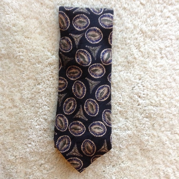 Bill Blass Designer Necktie / Black Silk Designer Man Tie