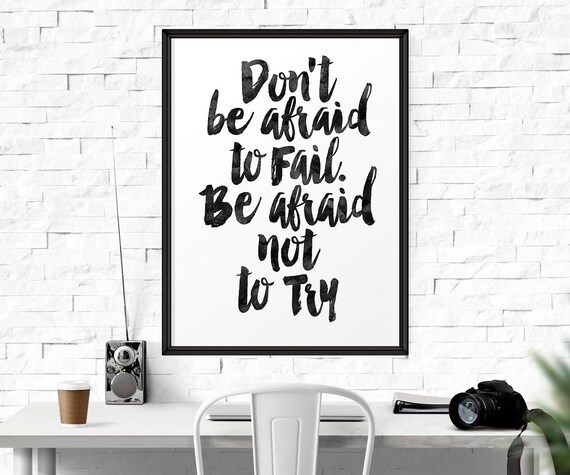 Don't Be Afraid.. Wall Art Home Decor Art Print