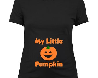 Halloween Pregnancy Announcement T Shirt Pumpkin Shirt Maternity Costume Pregnant Clothes Expecting Mother To Be Gift Ladies Tee - SA681