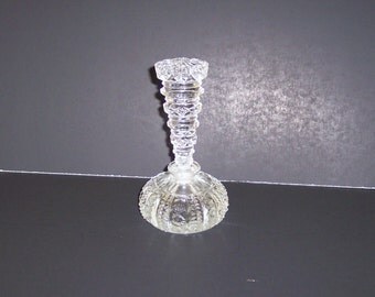 Perfume Bottle, Czechoslovakian, Cut Glass.6" x 3"