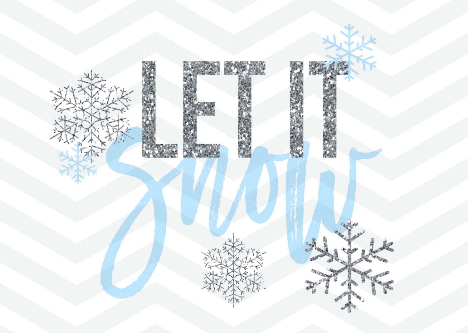 Download Let It Snow SVG File Christmas Cutting File Merry Christmas