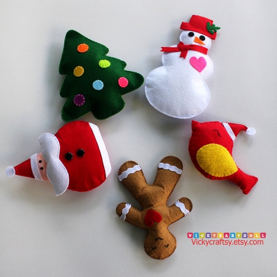 Christmas Ornaments Felt Plush Ornaments Christmas Tree