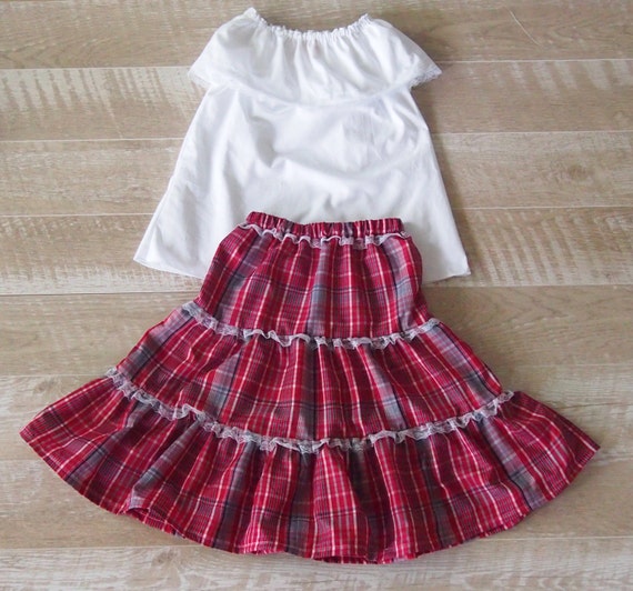 Girls Jamaican Bandana Skirt Set Jamaica by AckeeTreeClothing