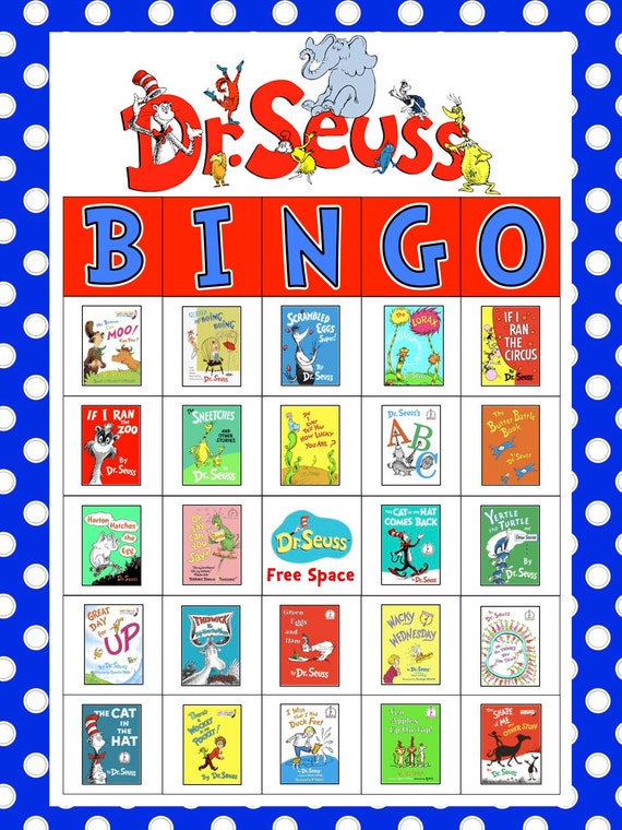 Dr Seuss Free Printable Bingo Cards