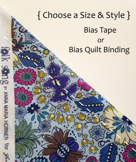 Handmade Bias Tape or Quilt Binding Bias Binding by AggieandHarry