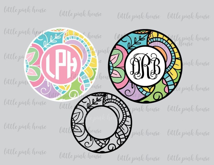 Download Paisley Monogram SVG Paisley Monogram Boho Monogram SVG