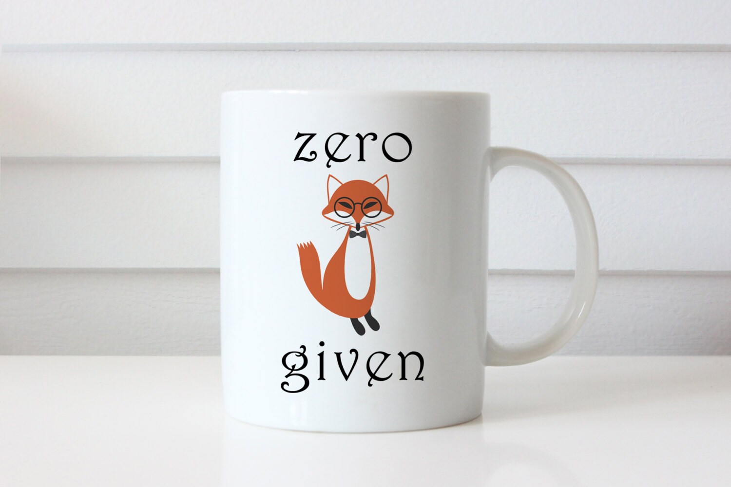 Zero Fox Given Mug Funny Coffee Mug Fox Mug Zero Fox