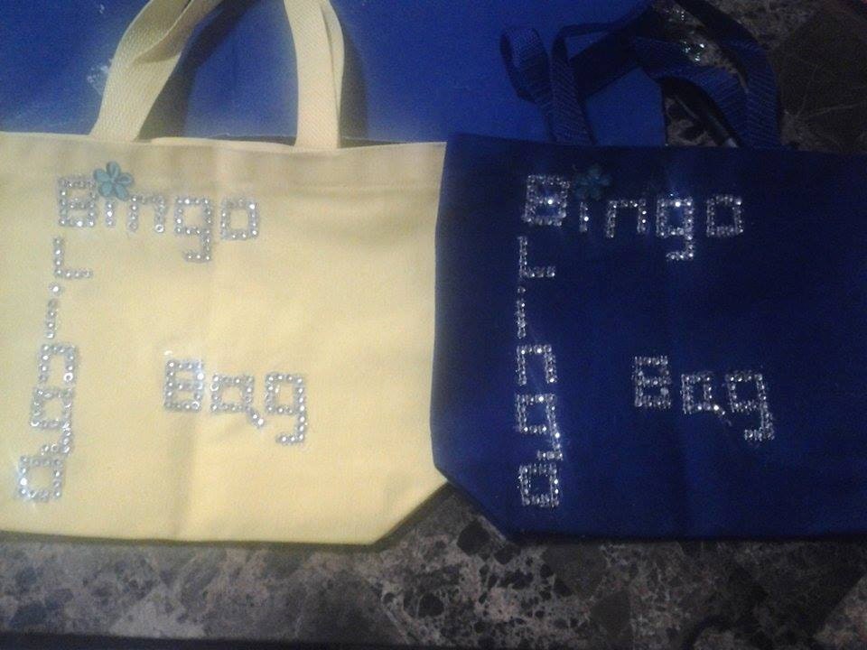 Bingo Blingo Canvas Tote Bag Bingo Bag Bingo Tote Bag