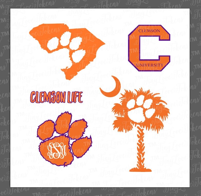 Clemson Life SVG Design for Silhouette and other craft cutters