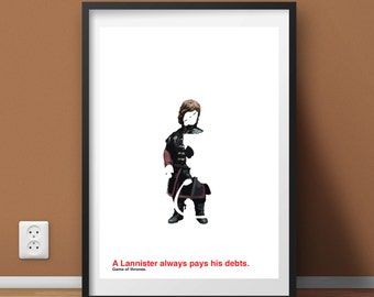 Game of Thrones minimalist poster - Tyrion Lannister