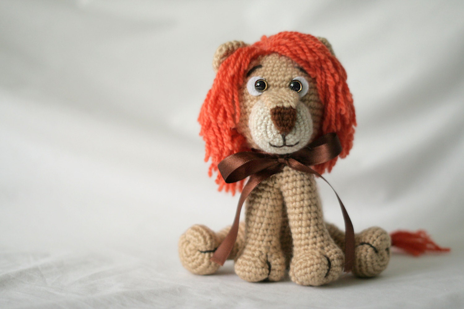 Amigurumi Lion Handmade toy Lion Crochet by LittleWoolyFriends