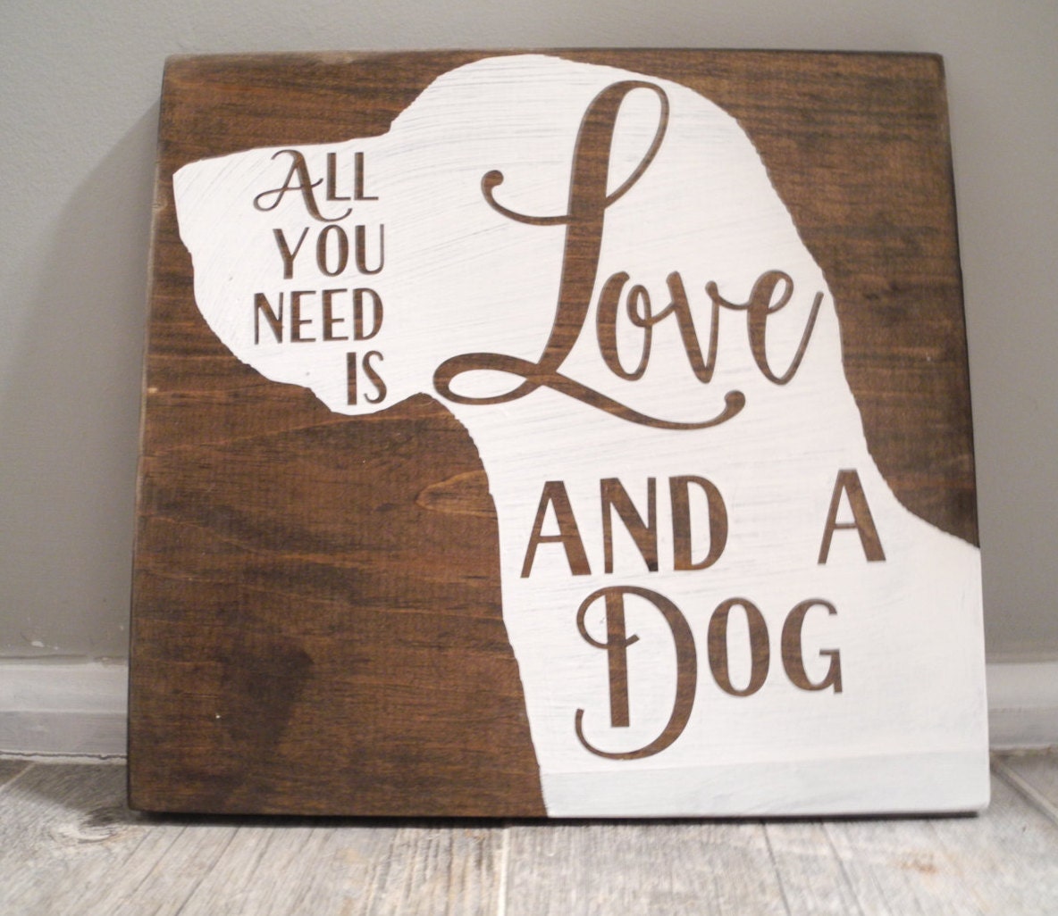 All you need is Love and a DogWall Hanging